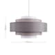 image 5 of ValueLights Hampshire Grey Ceiling Pendant Shade & Bulb | Grey