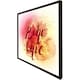 image 2 of Boho chic lettering on beautiful watercolour (Picture Frame) Black | XS
