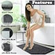 image 3 of VELVETIO Bath Mats & Pedestal Mat Set Anti Slip Super Soft Water Absorbent Grey | Charcoal