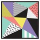 image 2 of Retro themed geometrics (Picture Frame) White | M