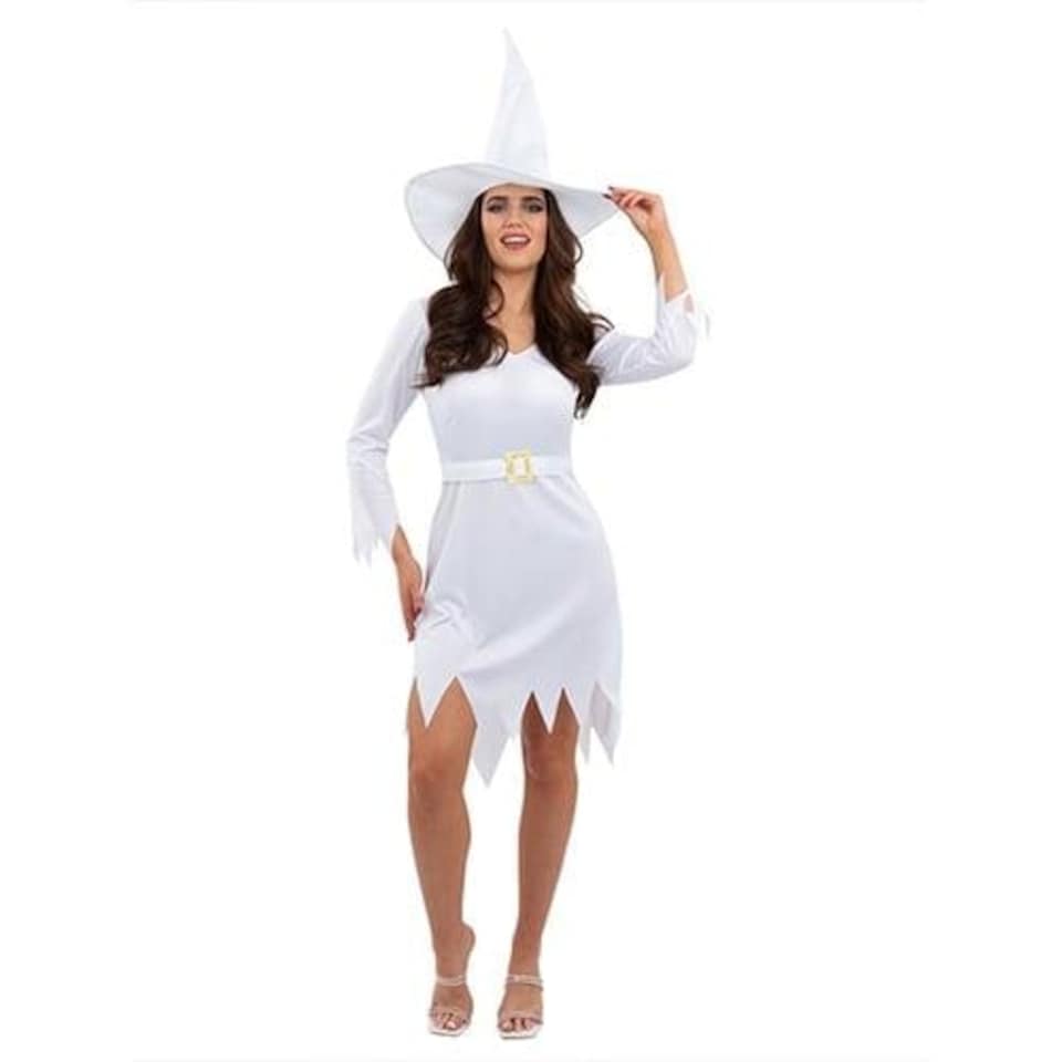 image 1 of Good White Witch Fancy Dress Costume Ladies Extra Small - UK 4-6