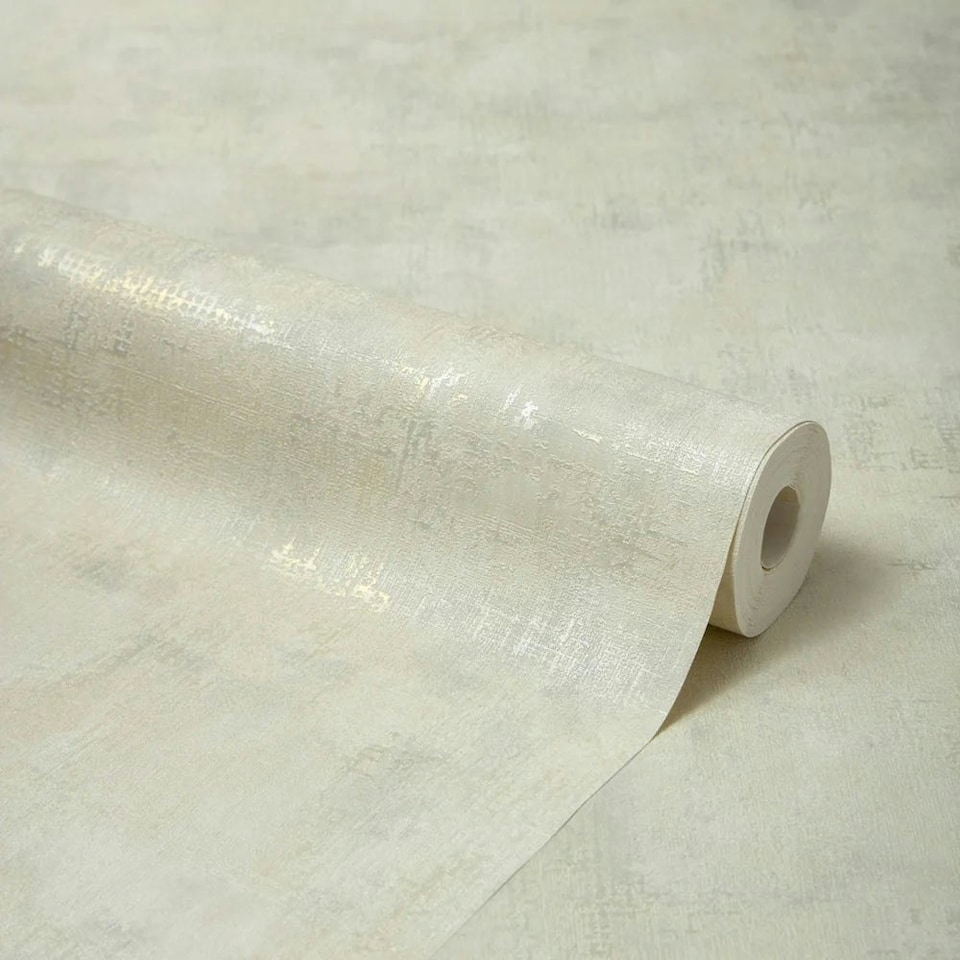 image 1 of Concrete Couture Wallpaper in Cream and Gold Multi