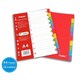image 1 of A4 10 Part Coloured Card Index Dividers