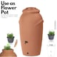 image 4 of Water Butt Kit with Tap, Diverter & Bio Cleaner –  Rainwater Collector for Garden, Balcony & Terrace – Durable Plastic Water Storage Tank | Brown | 210L