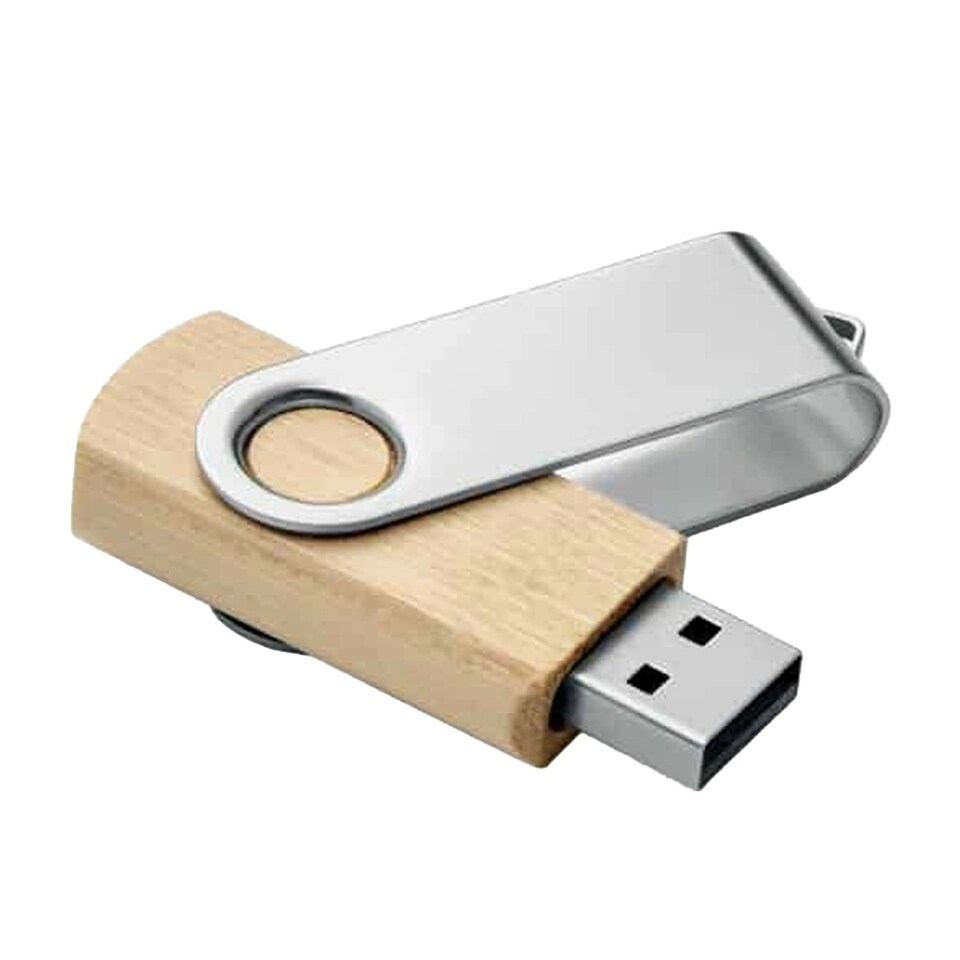 image 1 of MidOcean Bamboo 16GB USB Flash Drive - Brown - One Size