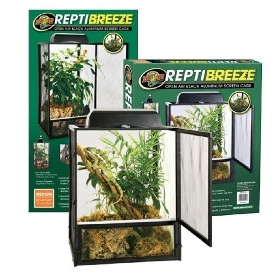 image 1 of Zoo Med ReptiBreeze Open Air Screen Cage White