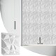 image 1 of NOVECRAFTO Decorative 3D Wall Panels (50cm x 50cm) Diamond Design PVC Cladding Panel