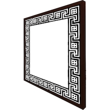 Greek traditional meandor (Picture Frame) Brown | S