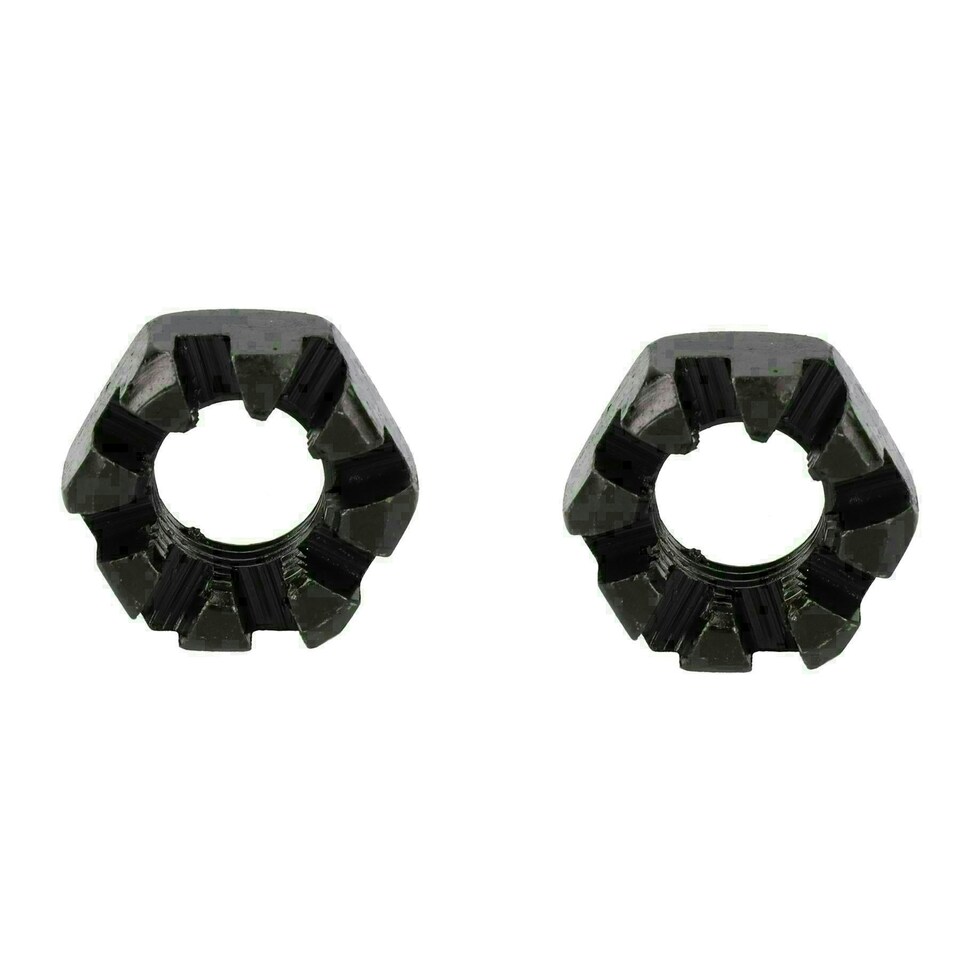 image 1 of 3/4" BSF Slotted Castle Nut Trailer Wheel Hubs Castellated Hub Bearing 2 Pack