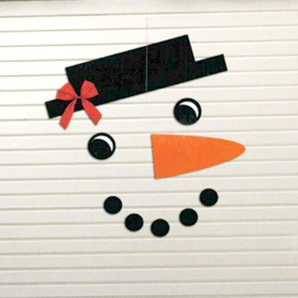 Giant Snowman Christmas Felt Wall Decoration