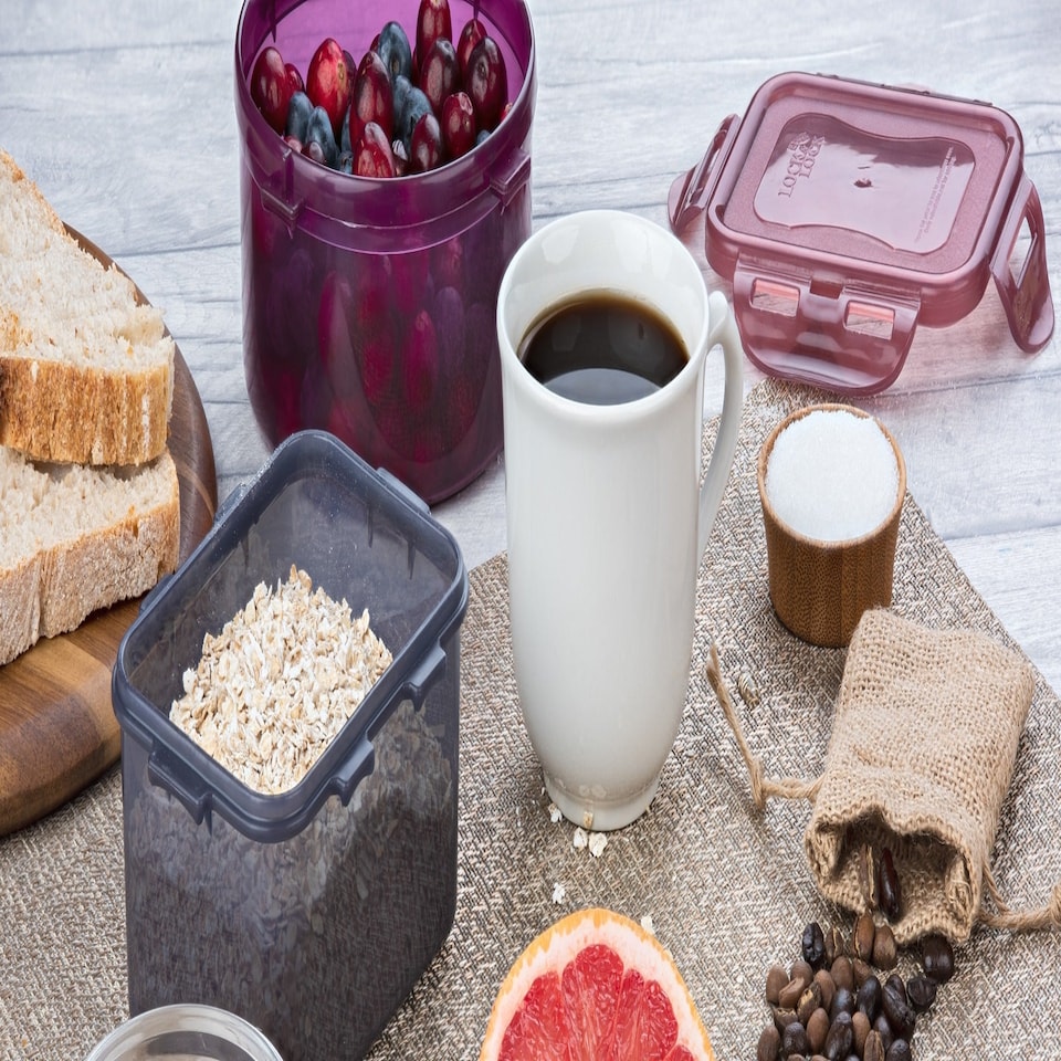 image 1 of LocknLock Eco Food Container Recycled Rectangular Lunch Storage Box - 470 ml