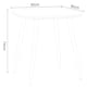 image 8 of Aspen White 80cm Square Dining Table with 4 Plastic Curve Design Chairs - Compact Modern Dining Set | White | Calico | One Size | 1