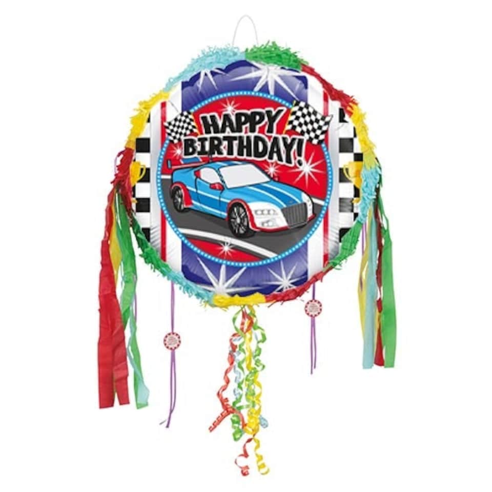 Sports Car Birthday Pull String Pinata