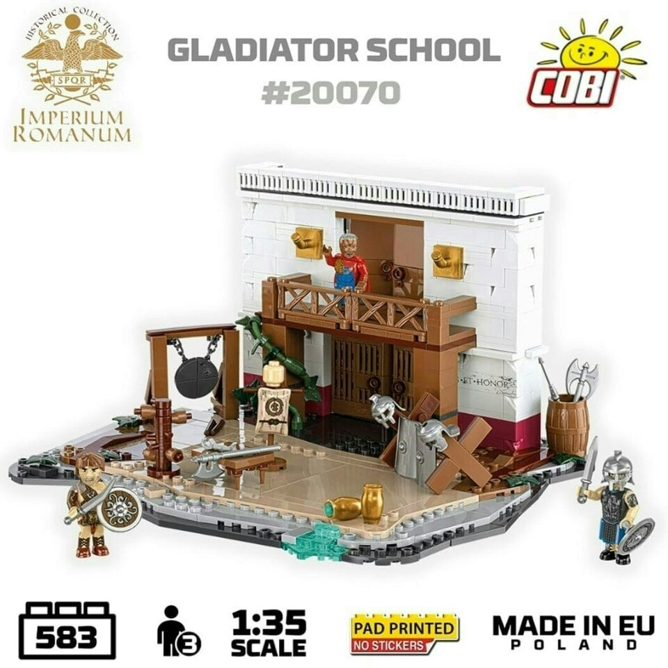 image 1 of Roman Gladiator School brick model - COBI 20070 - 560 bricks