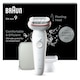 image 1 of Braun Silk-épil 9,  Epilator For Easy Hair Removal, Lasting Smooth Skin, 9-030, White/Flamingo