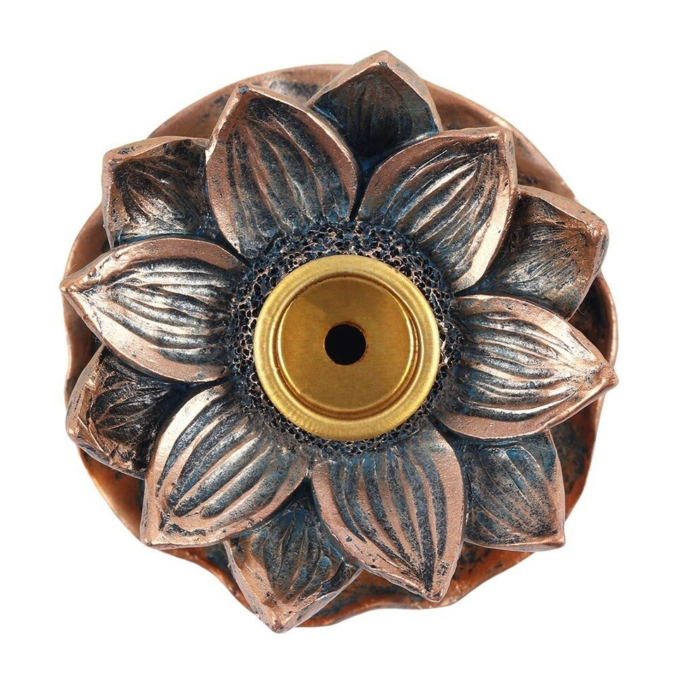 image 1 of Something Different Lotus Backflow Burner - Bronze - One Size
