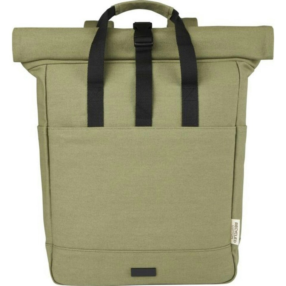 image 1 of Joey Roll Top Canvas 15L Laptop Backpack - Olive - One Size