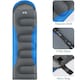 image 4 of Adult Sleeping Bag 3 Season Single Person Warm Hood Carry Bag Trail Alpine 250 | Blue | Single | 1