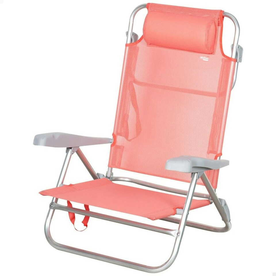 image 1 of Folding Chair Aktive 47 x 82 x 49 cm Flamingo (2 Units) N/A