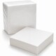 image 1 of ECONX White 2 Ply 4 Fold Paper Napkins Tissue Serviettes for Birthdays Weddings Parties Pack of 1000