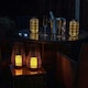 image 3 of ValueLights Solar Lantern Matte Copper Lantern with Copper Oval Shade and Integrated LED .1W Warm White 3000K Bulb