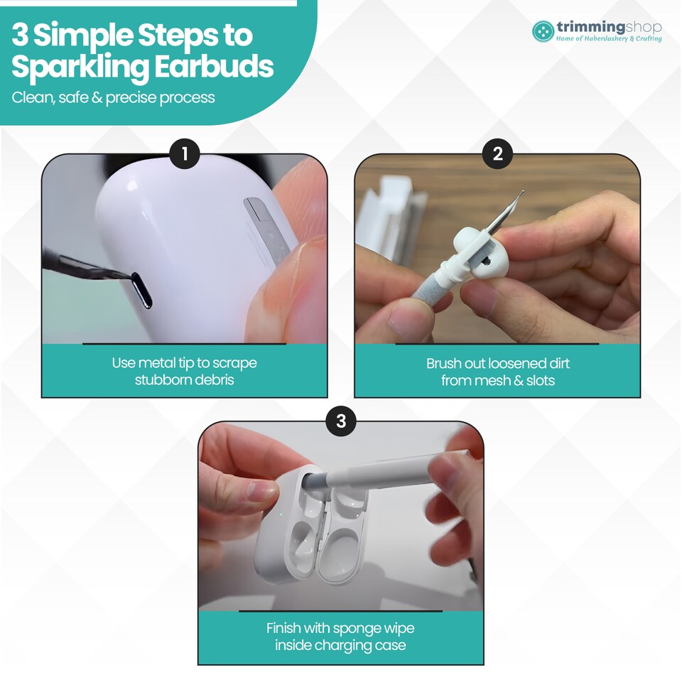 image 1 of Earbuds Cleaning Pen Tool for Airpods, Earphones & Phones - 1pc