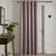 image 1 of Fusion Strata Eyelet Single Panel Door Curtain Blush