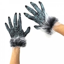 Pack of 24 Grey Wolf Gloves Grey | One Size