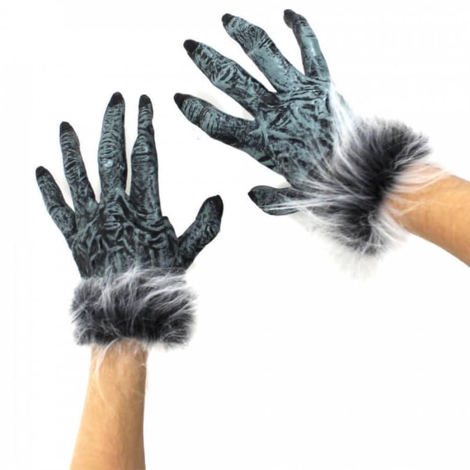 image 1 of Pack of 24 Grey Wolf Gloves Grey | One Size
