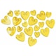 image 3 of Amscan Embossed Metallic Hearts Confetti - Gold - One Size