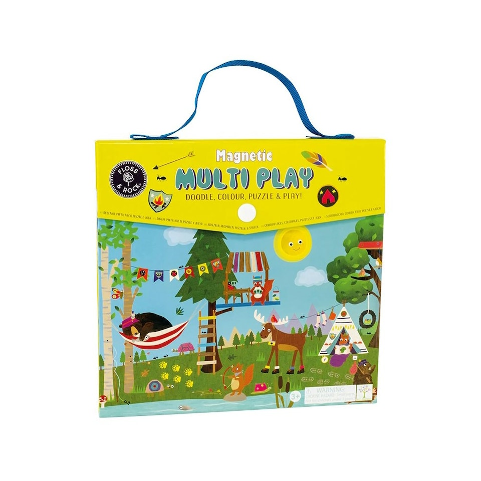 image 1 of Floss & Rock Magnetic 4 in 1 Activity Book - Adventure Multi | One Size