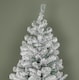 image 4 of 6ft (1.8m) Snow Flocked Artificial Christmas Tree with Green Metal Stand and 455 Tips