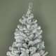 image 4 of 6ft (1.8m) Snow Flocked Artificial Christmas Tree with Green Metal Stand and 455 Tips