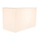 image 4 of Contemporary and Stylish White Linen Fabric Rectangular Lamp Shade | White | White | 1