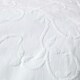 image 3 of Homescapes White Cotton Rich Floral Metelassé Pattern Bedspread - Single | White