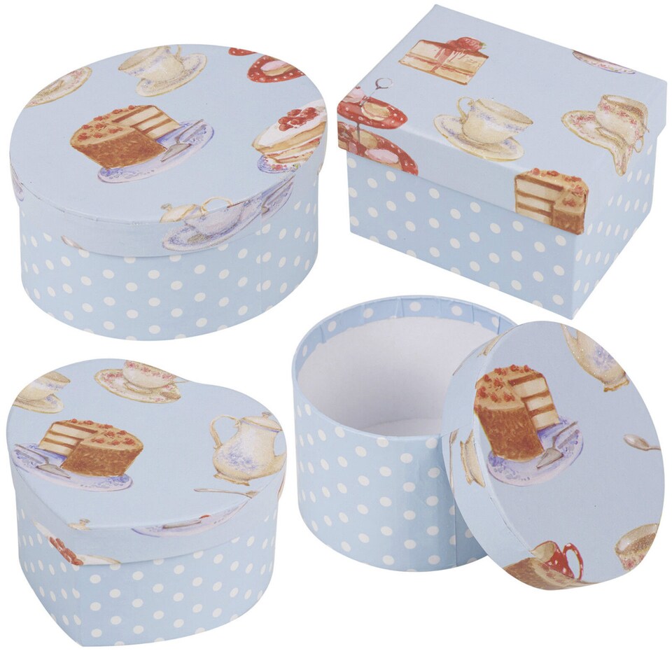 image 1 of Small Gift Boxes with Designs & Prints | Multi | Blue | 1