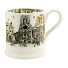 Mug: 1 x 300ml Emma Bridgewater Cities Of Dreams York 1/2 Mug, Ceramic White