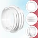 image 8 of SPARES2GO Vent Outlet Hose Connector Coupler Threaded Air Con Cooker Hood Hydroponics Duct Pipe Extension Ring (5" / 5.9") White