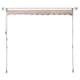 image 8 of Outsunny 2x1.5m Manual Retractable Patio Awning Floor- to-ceiling Shade Beige Cream