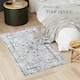 image 7 of Washable Rug Aliya - different sizes, oriental pattern, non-slip underside, non-allergenic short pile | Grey | grey | 80 x 150 cm | 1