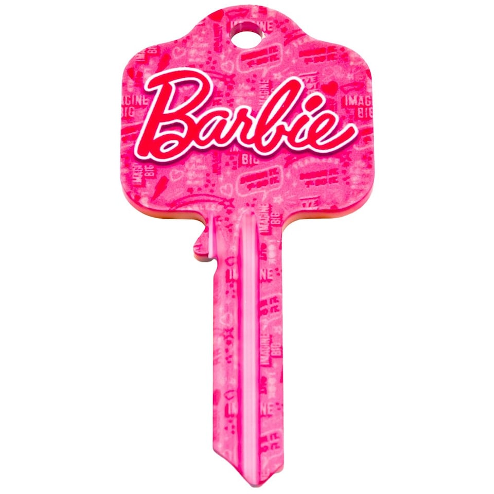 image 1 of Barbie Blank Key - Pink/White - One Size