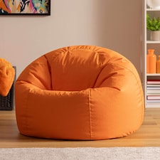 Adult Classic Beanbag Outdoor Waterproof Bean bags Ready Filled - Orange | Orange | Orange | 1