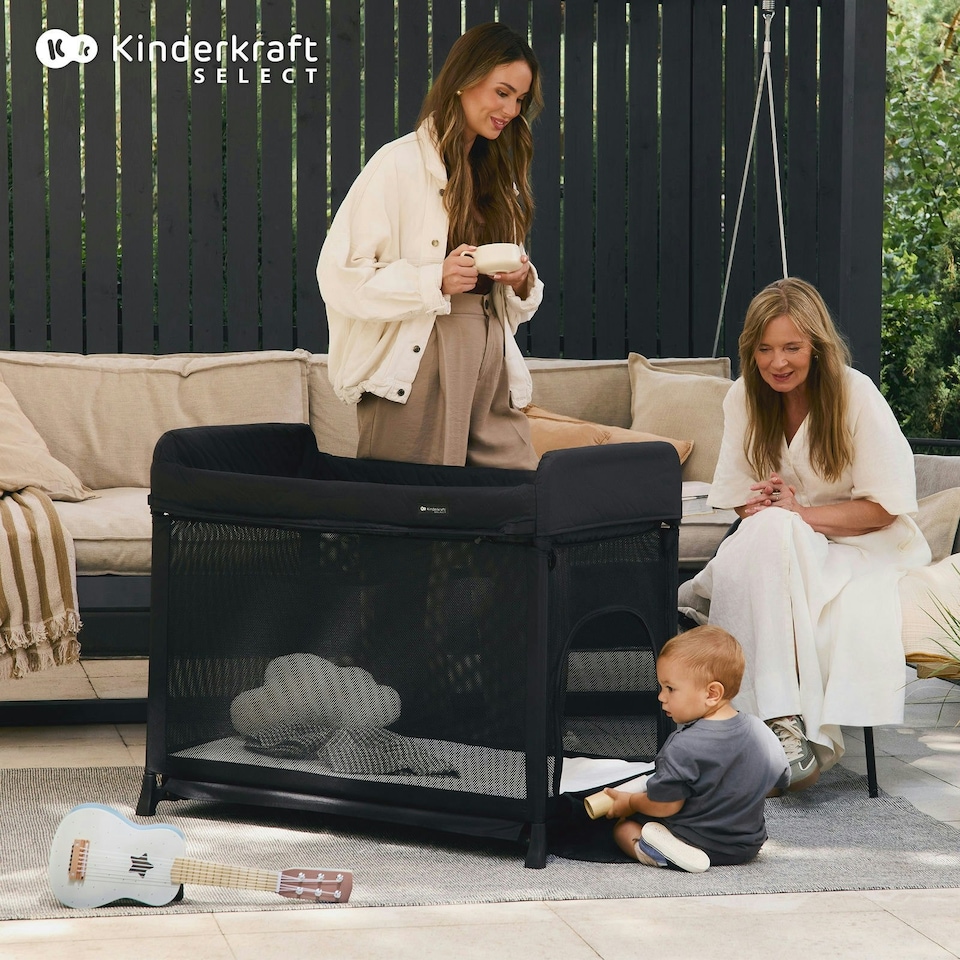 image 1 of Kinderkraft Moon Dream Travel Cot