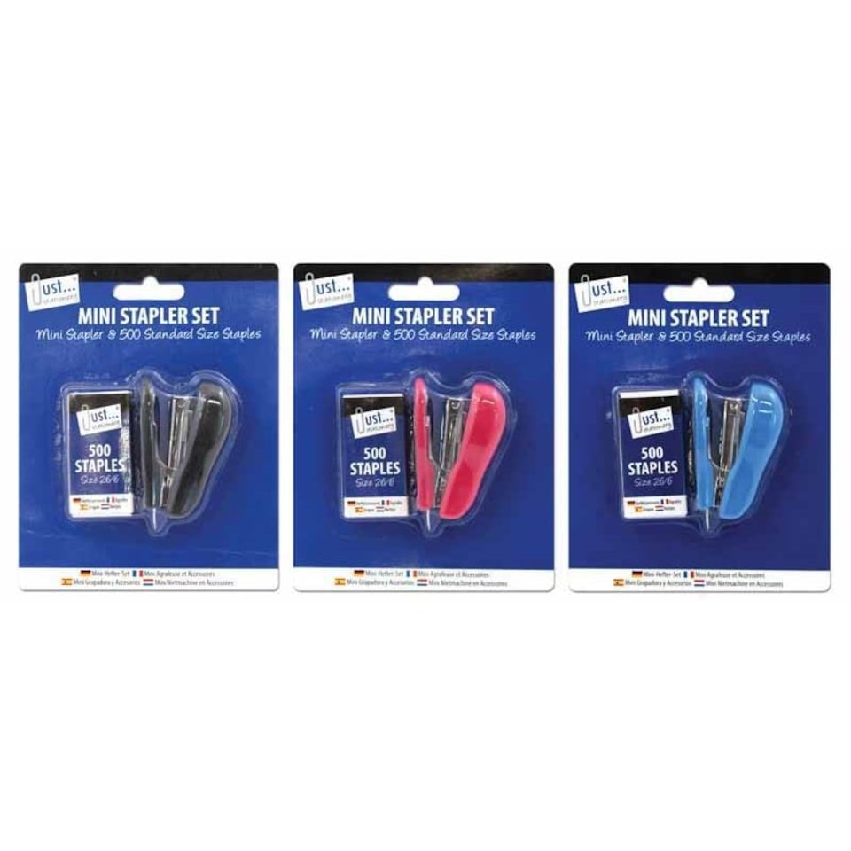 image 1 of Mini Stapler Set - 500 Staples and Stapler Office Home School