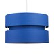 image 2 of First Choice Lighting Blue Layered Easy Fit Drum Light Shade Blue