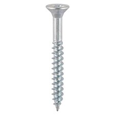 Timco - Twin-Thread Woodscrews - PZ - Double Countersunk - Zinc (Size 8 x 1 1/4 - 390 Pieces)