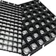 image 1 of 8 x Black Plastic Drainage Mats Turf Grids Ideal For Lawns, Greenhouse & Driveways Black