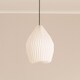 image 2 of ValueLights Astrid Geometric Origami Teardrop Pleat Lamp Shade | White