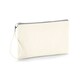 image 1 of Westford Mill Canvas Wristlet Pouch - Natural/Light Grey - One Size Cream