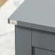 image 8 of HOMCOM Large Storage Box Toy Chest Cabinet Container Unit Organizer with Lid & Safety Hinges, Grey
